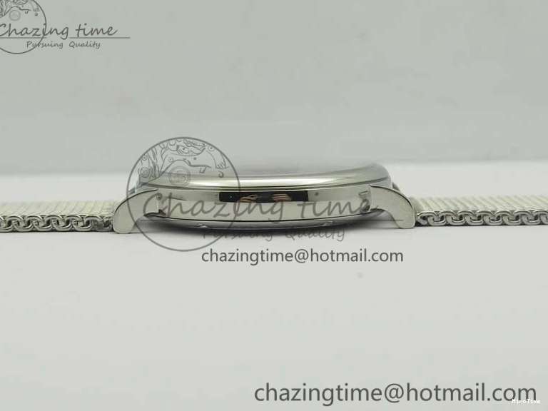 MIROTIME 0307 Portofino IW356501 SS V3 MK 1:1 Best Edition Blue Dial On SS Mesh Bracelet MIYOTA Timeless 7194